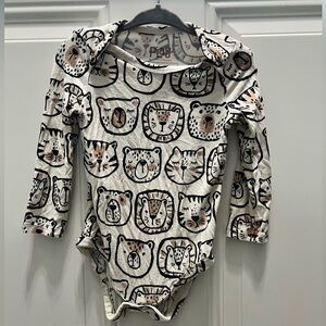 Little Sleepies 6-12 Months Lions, Tigers & Bears Bodysuit